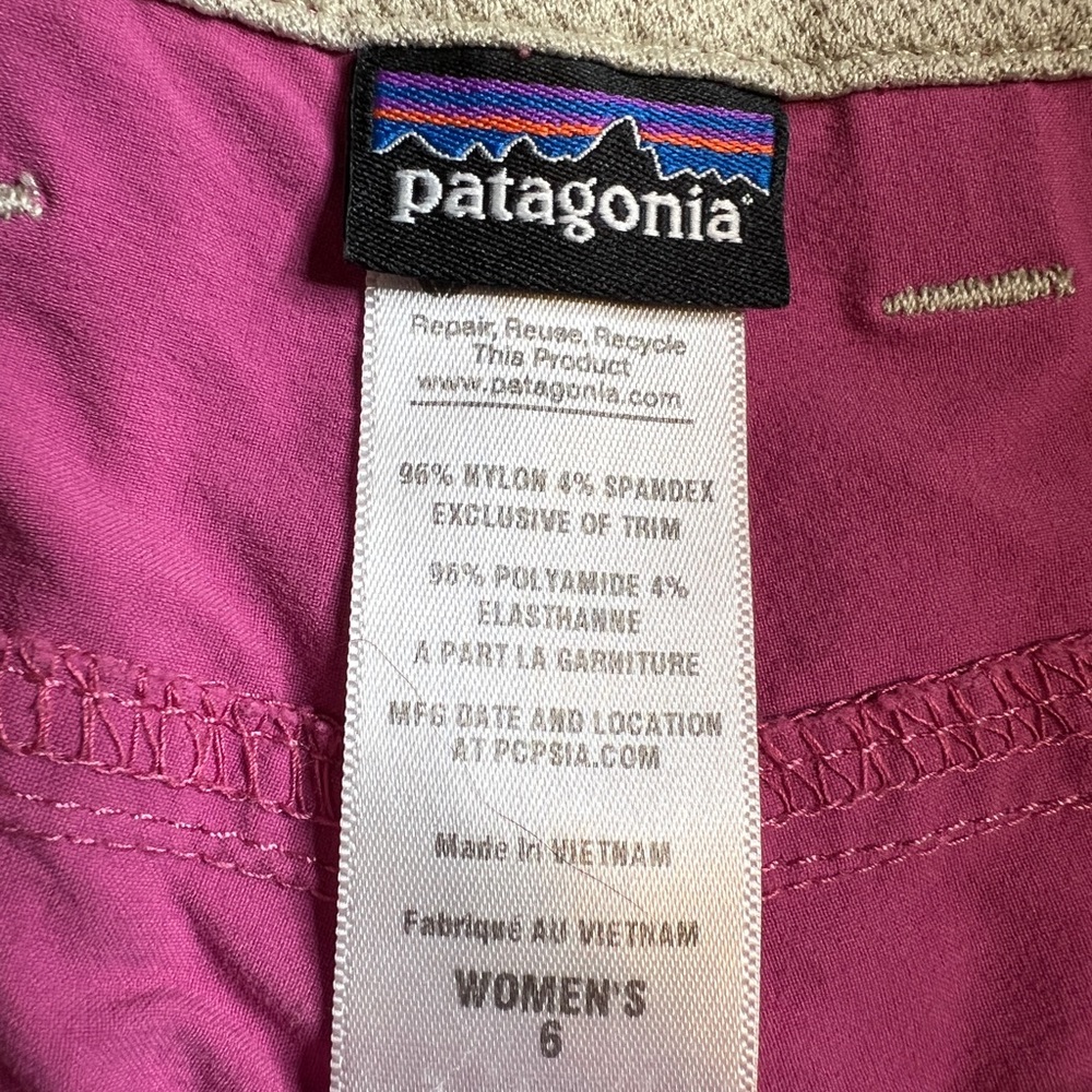 Patagonia Magenta Women's Hiking Shorts - Picture 3 of 7